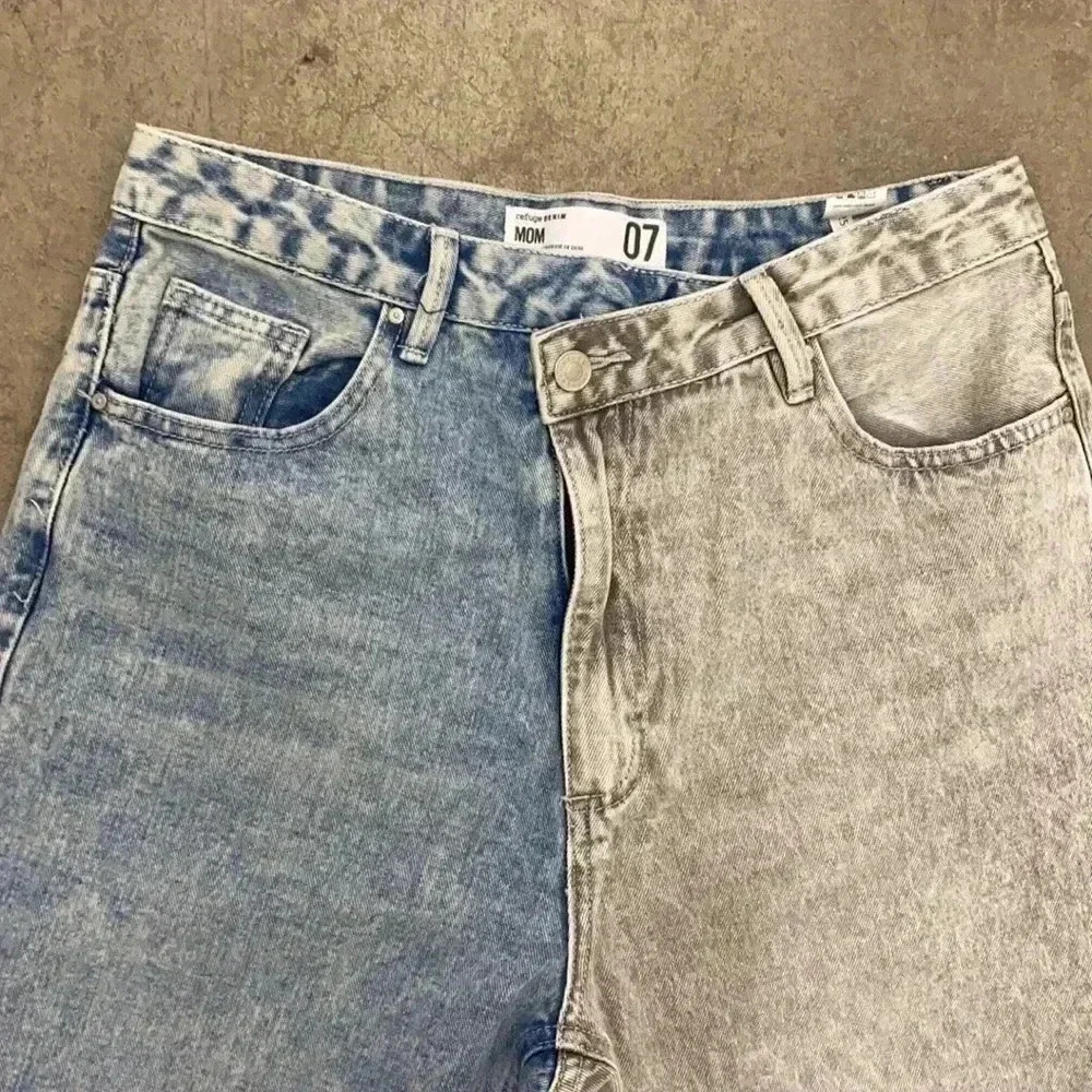 Criss  cross mom jeans‎